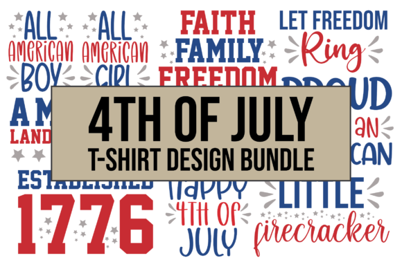 4th of July T-shirt Design Bundle: A Creative Resource for DIY Enthusiasts and Artists
