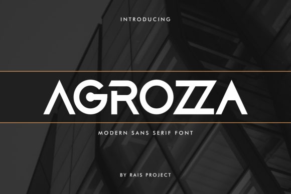 Agrozza: A Timeless Sans Serif Font for Creative and Professional Use