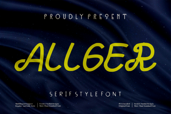 Allger: A Handwritten Font with Personality