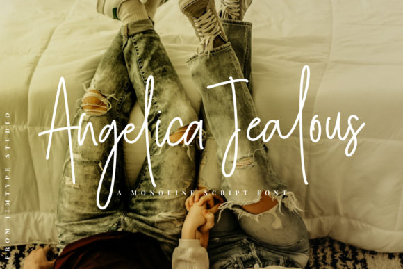 Angelica Jealous: A Stylish Handwritten Font for Creative Workflows