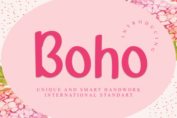 Boho: A Unique and Bold Display Font for Creative Design