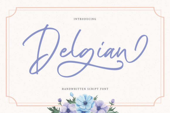 Delgian: A Script Font That Elevates Design