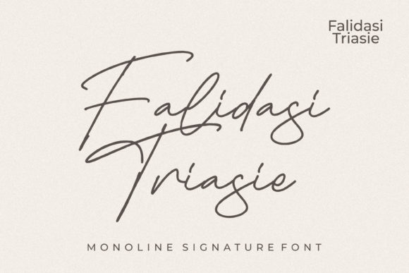 Falidasi Triasie: A Timeless Handwritten Font for Design Enthusiasts