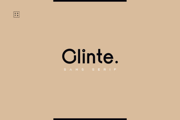 Glinte: A Minimalist Font for Modern Design
