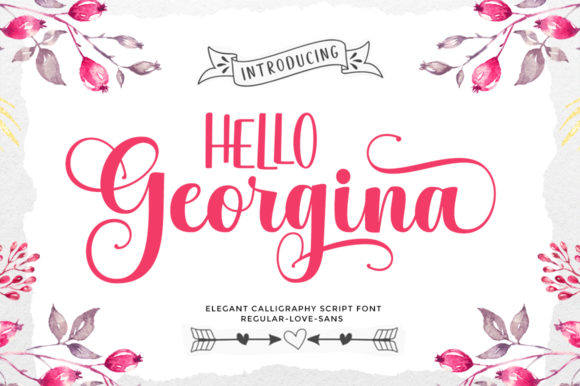 Hello Georgina: A Versatile Font Pair for Handwritten Elegance