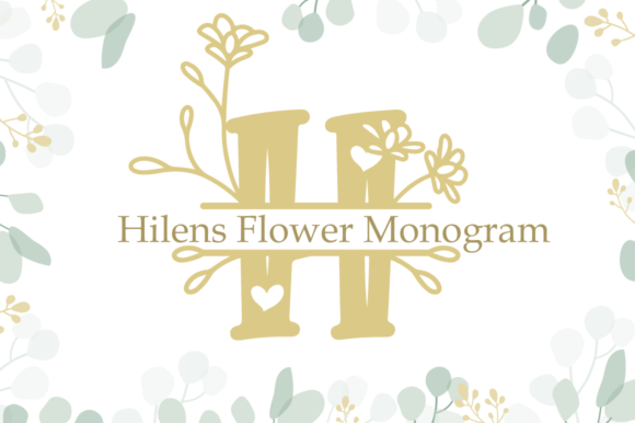 Hilens Flower Monogram: A Beautiful Font for Your Design Needs