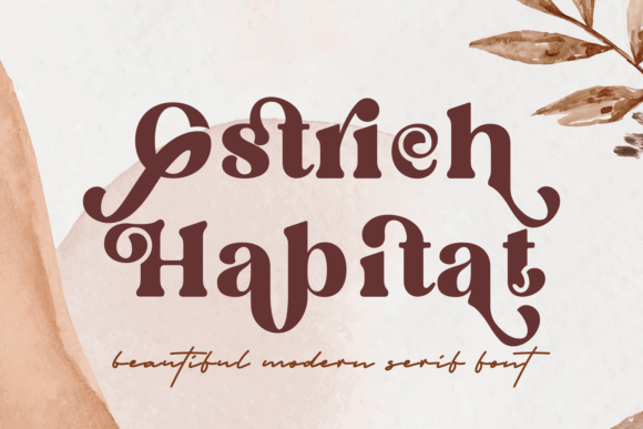 Ostrich Habitat: A Serif Font for Sophisticated Design Workflows