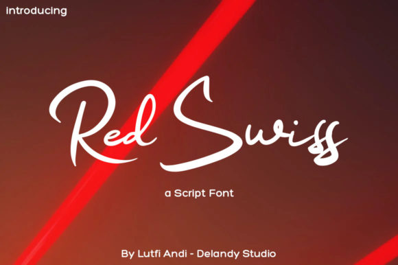 Red Swiss Font: A Signature Touch for Designers