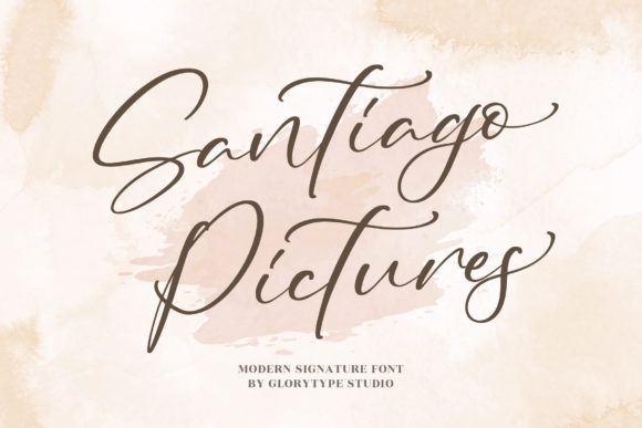Santiago Pictures: A Handwritten Font for Elegant Design