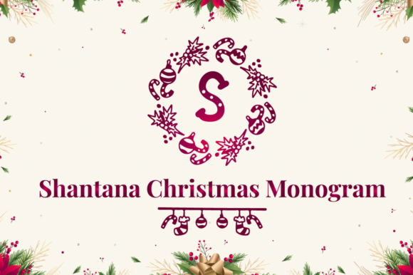Shantana Christmas Monogram: A Winter Design Essential
