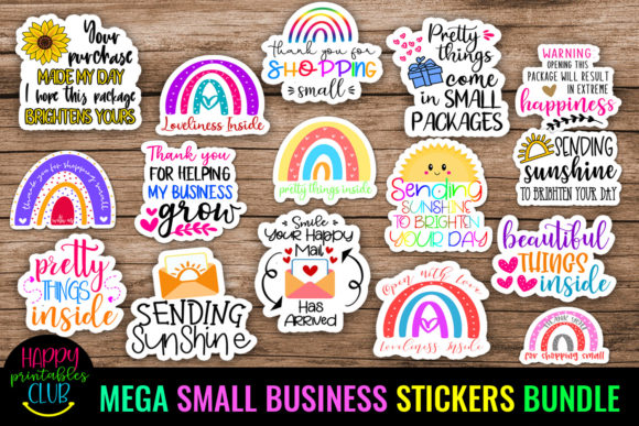 Small Business Packaging Stickers Bundle: A Creative Tool for Branding and Presentation