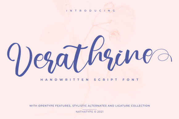 Verathrine: A Script Font for Elegance and Versatility